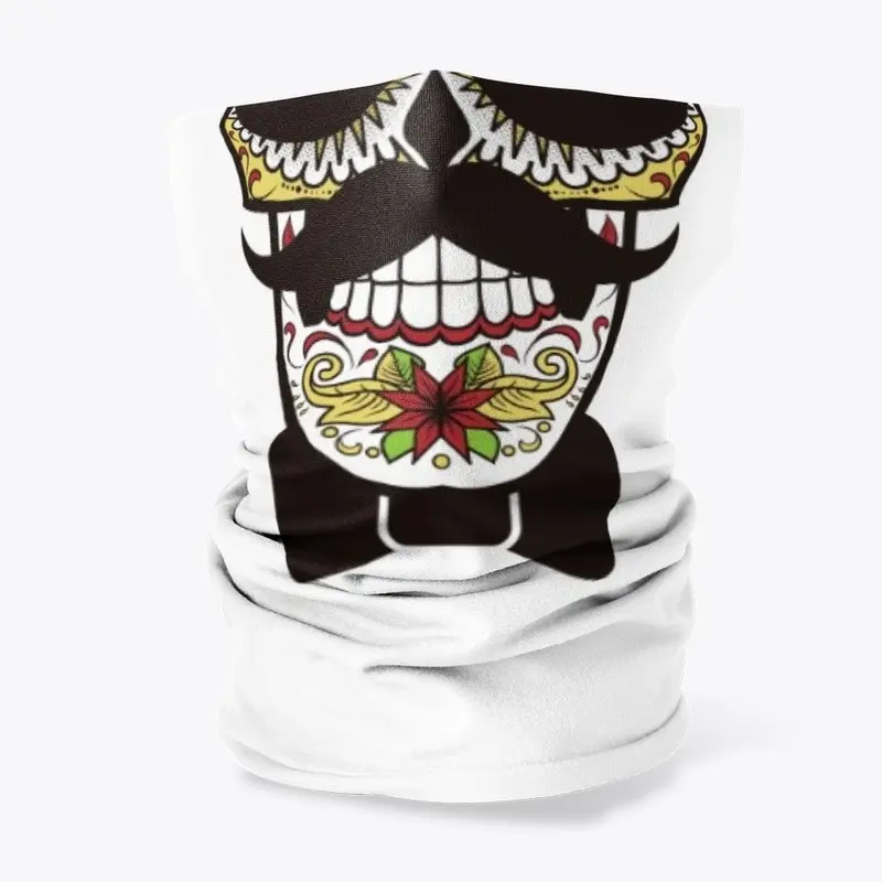 Neck gaiter mask mexican Sugar Skull