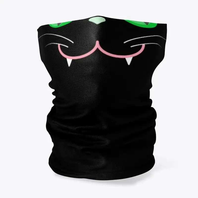 Funny Halloween cat Neck gaiter mask