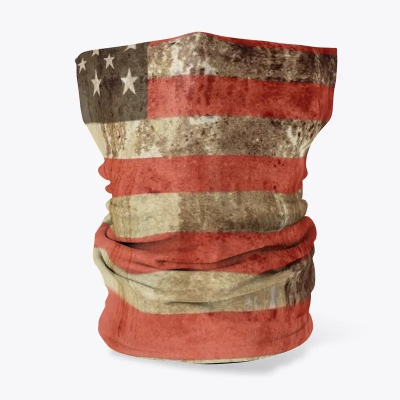 Neck gaiter mask American flag